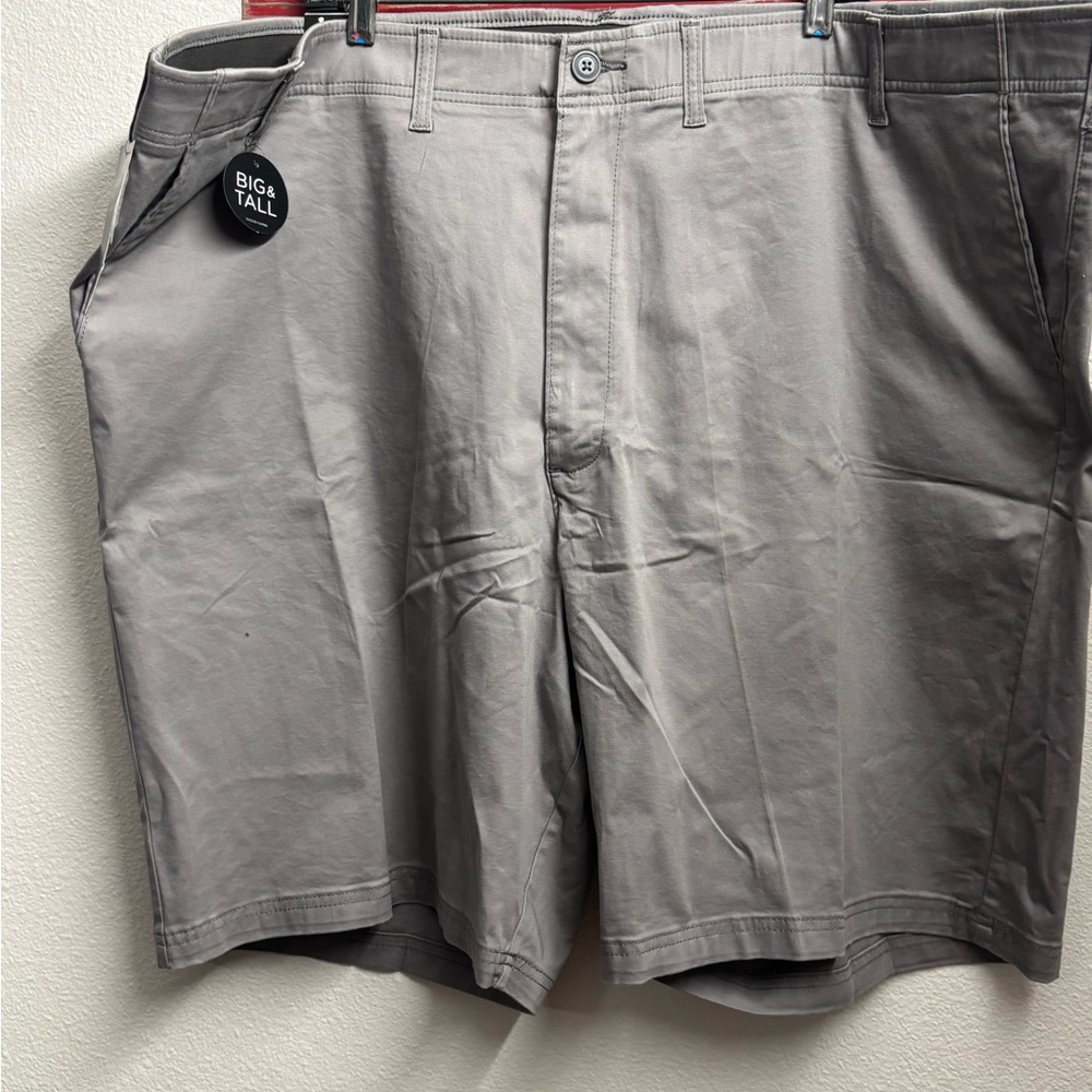 Lee Gray Flat Front Shorts Classic‎ Style